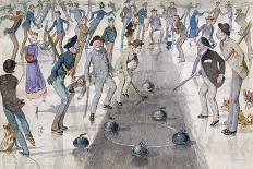 Curling Match on Duddingston Loch-Charles Altamont Doyle-Giclee Print