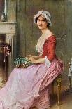 The Pink Rose, (Oil on Canvas)-Charles Amable Lenoir-Framed Giclee Print