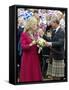 Charles and Camilla Open New Childrens Playground at Ballater, Scotland-null-Framed Stretched Canvas