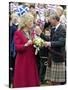 Charles and Camilla Open New Childrens Playground at Ballater, Scotland-null-Stretched Canvas