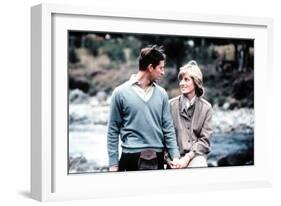 Charles and Diana Happy and in Love at Balmoral After Their Honeymoon August 1981-null-Framed Photographic Print