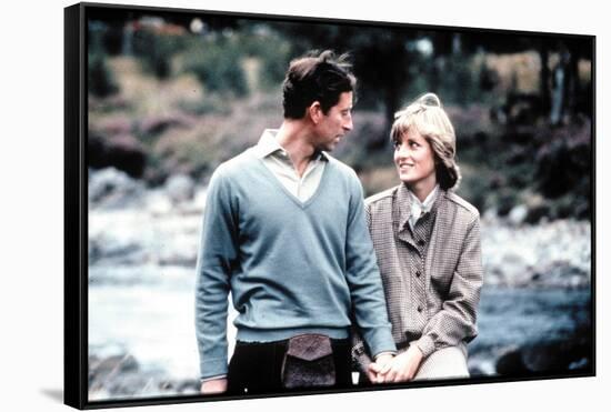 Charles and Diana Happy and in Love at Balmoral After Their Honeymoon August 1981-null-Framed Stretched Canvas
