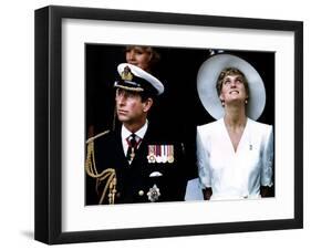 Charles and Diana-null-Framed Art Print