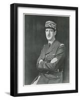 Charles Andre Joseph Marie De Gaulle, 1940-null-Framed Giclee Print