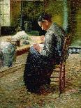 Portrait of the Artist's Mother Sewing, 1885-Charles Angrand-Giclee Print