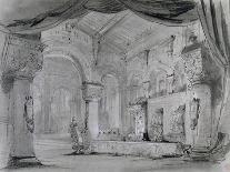 Set Design of the Palace Interior For a Performance of the Opera Macbeth by Guiseppe Verdi-Charles Antoine Cambon-Framed Giclee Print