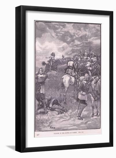 Charles at the Battle of Naseby Ad 1645-Henry Marriott Paget-Framed Giclee Print