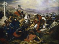 Battle of Poitiers, France, 732-Charles Auguste Guillaume Steuben-Stretched Canvas