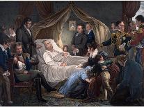 Death of Napoleon - Steuben, Charles De (1788-1856) - 1825 - Lithograph, Watercolour - 52,4X71,8 --Charles Auguste Steuben-Giclee Print