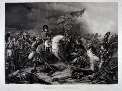 Napoleon (1769-1821) at the Battle of Waterloo, 1815