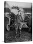 Charles Augustus Lindbergh American Aviator in Flying Clothes-null-Stretched Canvas
