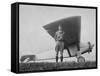 Charles Augustus Lindbergh American Aviator with His Ryan Monoplane the Spirit of St. Louis-null-Framed Stretched Canvas
