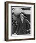 Charles Augustus Lindbergh with the Spirit of St. Louis-null-Framed Art Print