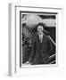 Charles Augustus Lindbergh with the Spirit of St. Louis-null-Framed Art Print