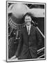 Charles Augustus Lindbergh with the Spirit of St. Louis-null-Mounted Art Print