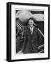 Charles Augustus Lindbergh with the Spirit of St. Louis-null-Framed Art Print