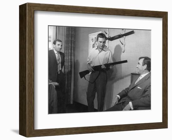 Charles Aznavour, Etienne Bierry and Jean-Louis Trintignant: Horace 62, 1962-Marcel Dole-Framed Photographic Print