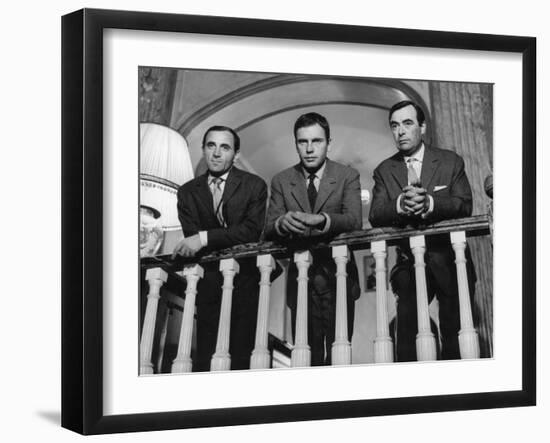 Charles Aznavour, Etienne Bierry and Jean-Louis Trintignant: Horace 62, 1962-Marcel Dole-Framed Photographic Print