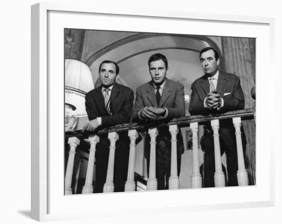 Charles Aznavour, Etienne Bierry and Jean-Louis Trintignant: Horace 62, 1962-Marcel Dole-Framed Photographic Print