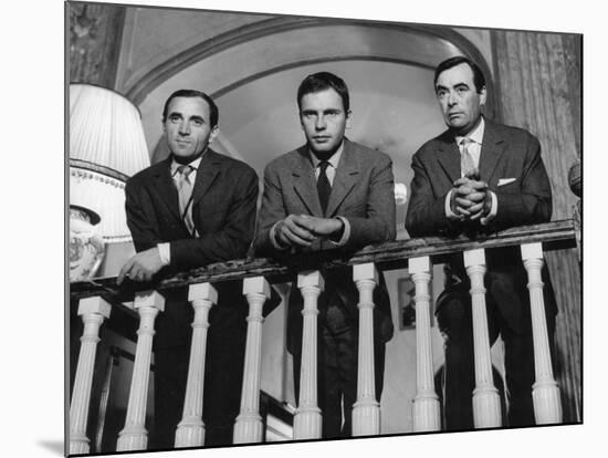 Charles Aznavour, Etienne Bierry and Jean-Louis Trintignant: Horace 62, 1962-Marcel Dole-Mounted Photographic Print