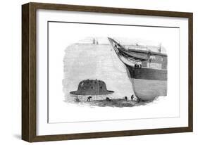 Charles Babbage's Proposed Design for a Diving Bell, 1855-null-Framed Giclee Print