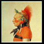 Indian Chief of the Little Osages, C.1807-Charles Balthazar Julien Fevret De Saint-memin-Stretched Canvas