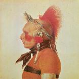 Indian Chief of the Little Osages, C.1807-Charles Balthazar Julien Fevret De Saint-memin-Framed Giclee Print