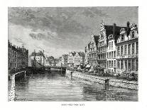 The Corn Quay, Ghent, Flanders, Belgium, 1879-Charles Barbant-Framed Giclee Print