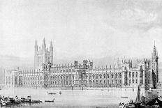 One of Barry's Design for the New Houses of Parliament, May 21, 1836-Charles Barry-Framed Stretched Canvas