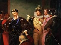 Henry III, 1551-89 King of France, Pushing Body of Duc de Guise-Charles-Barthélémy-Jean Durupt-Framed Giclee Print