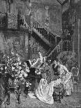 Music at Home - Domestic Scene, 1880s-Charles Baude-Framed Art Print