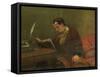 Charles Baudelaire (1821-186), 1848-Gustave Courbet-Framed Stretched Canvas