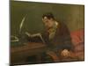 Charles Baudelaire (1821-186), 1848-Gustave Courbet-Mounted Giclee Print