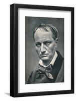 'Charles Baudelaire', 1863, (1939)-Etienne Carjat-Framed Photographic Print