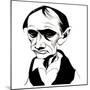 Charles Baudelaire - caricature of French poet, 1821-67-Neale Osborne-Mounted Giclee Print