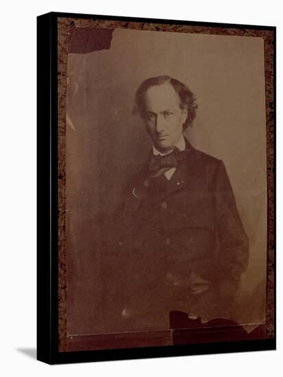 Charles Baudelaire, French Poet, Portrait Photograph-Nadar-Stretched Canvas