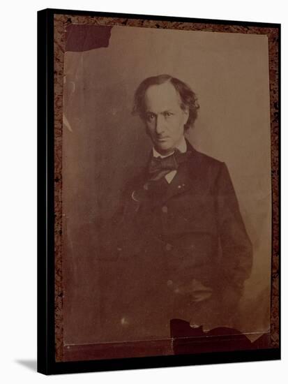 Charles Baudelaire, French Poet, Portrait Photograph-Nadar-Stretched Canvas