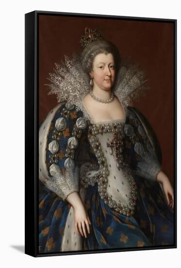 Charles Beaubrun; Henri Beaubrun / 'Marie de' Medici, Queen of France'. 1655. Oil on canvas; 165...-HENRI BEAUBRUN-Framed Stretched Canvas