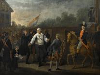 Séparation de Louis XVI et de sa famille. La nuit du 20 septembre 1792.-Charles Benazech-Stretched Canvas