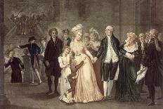 Séparation de Louis XVI et de sa famille. La nuit du 20 septembre 1792.-Charles Benazech-Mounted Giclee Print