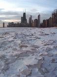 Chicago North Avenue Beach-Charles Bennett-Framed Stretched Canvas