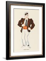 Charles Bignell Music Hall Entertainer-Elizabeth Pyke-Framed Art Print