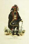 Chief Sharitarish, 1821 (Colour Litho)-Charles Bird King-Giclee Print