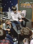 Kids Getting a Computer Lesson-Charles Bonanno-Framed Stretched Canvas
