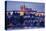 Charles Bridge across Vltava River with Hradcany Quarter and St. Vitus Cathedral in Prague-null-Stretched Canvas