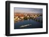 Charles Bridge across Vltava River with Old Town Bridge Tower in Prague-null-Framed Art Print