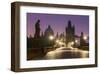 Charles Bridge and Old Town Bridge Tower in Prague, Central Bohemia, Czech Republic-null-Framed Art Print