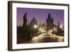 Charles Bridge and Old Town Bridge Tower in Prague, Central Bohemia, Czech Republic-null-Framed Art Print