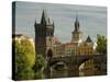 Charles Bridge and Old Town Bridge Tower, Prague, Czech Republic-David Barnes-Stretched Canvas