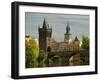 Charles Bridge and Old Town Bridge Tower, Prague, Czech Republic-David Barnes-Framed Premium Photographic Print